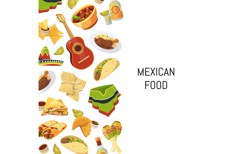 vector-cartoon-mexican-food-background-with-place-for-text-illustratio