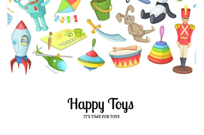 vector-cartoon-children-toys-background-with-place-for-text-illustrati