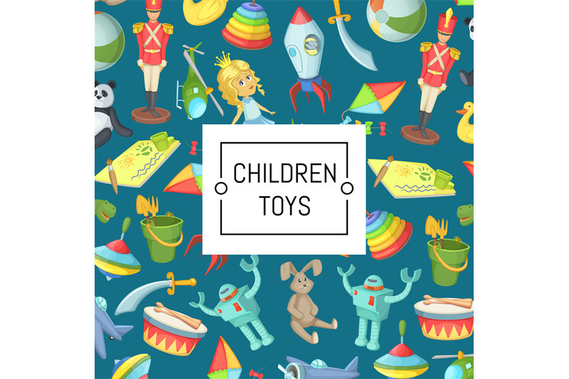 vector-cartoon-children-toys-background-with-place-for-text-illustrati