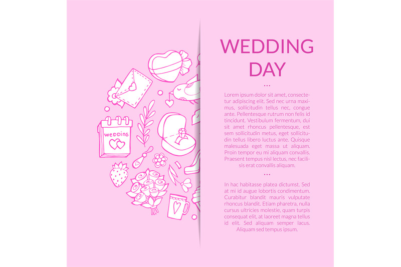 vector-doodle-wedding-elements-background-with-place-for-text