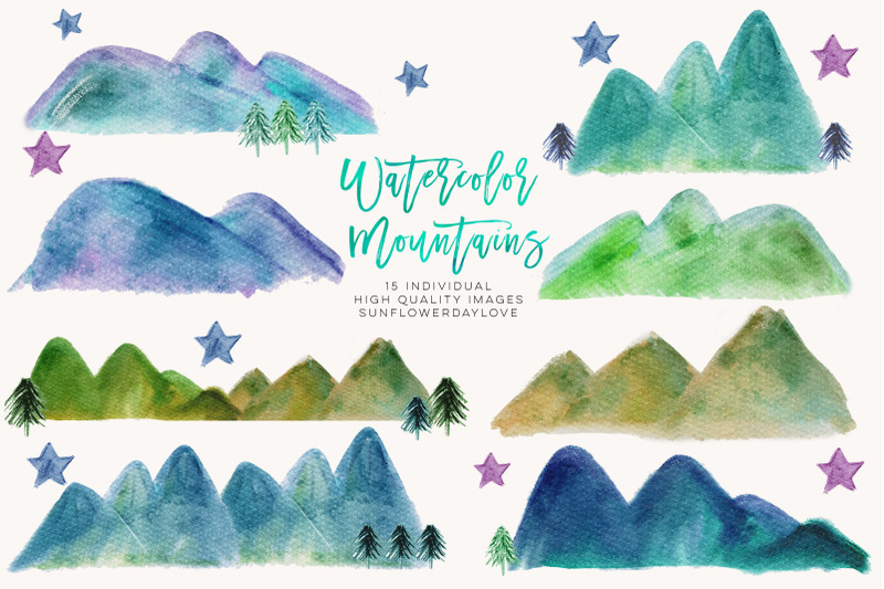 watercolor-mountain-borders-clip-art-mountain-forest-green-clipart