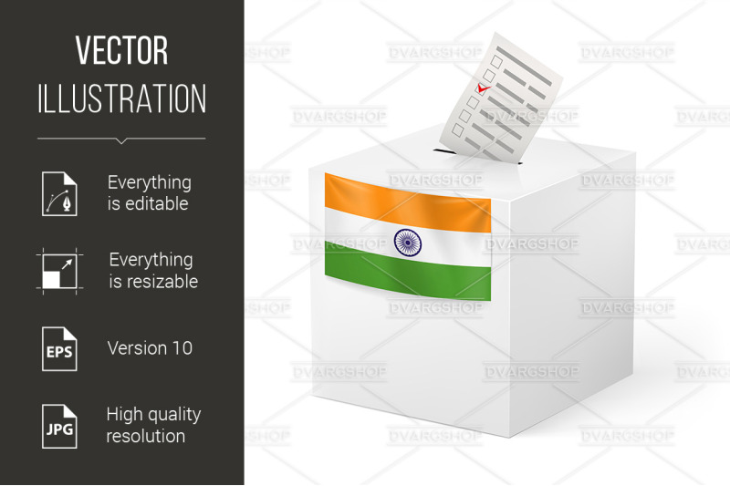 ballot-box-with-voicing-paper-india