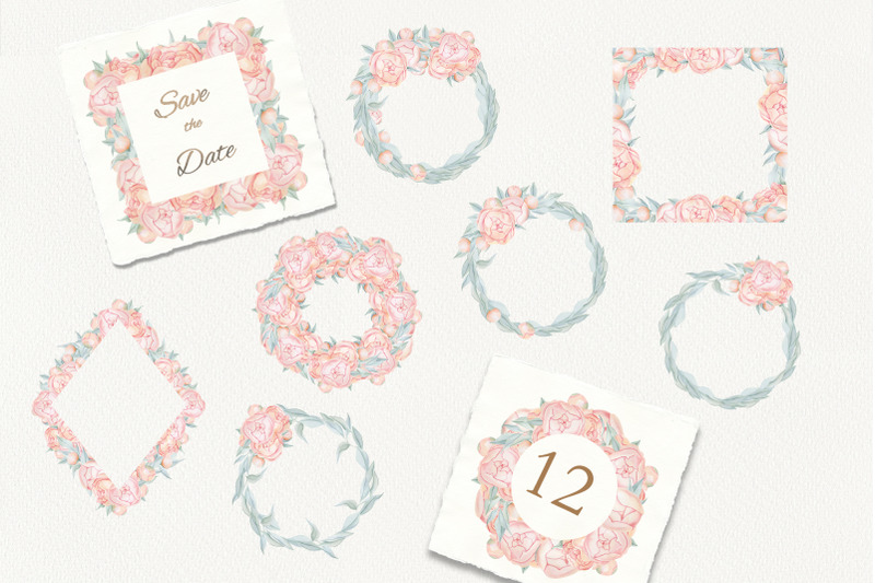 wedding-roses-frames-and-wreaths