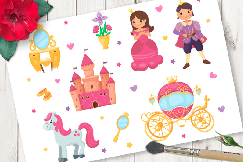 princess-cartoon-vector-set