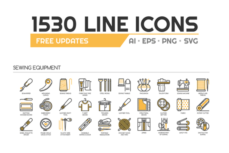 1530-unique-line-icons