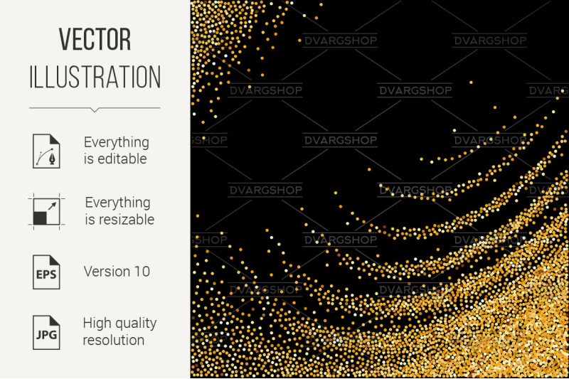 gold-glittering-wave