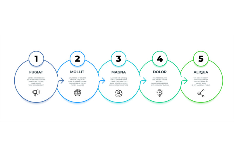 process-flow-infographic-5-steps-graphic-diagram-circle-line-busines