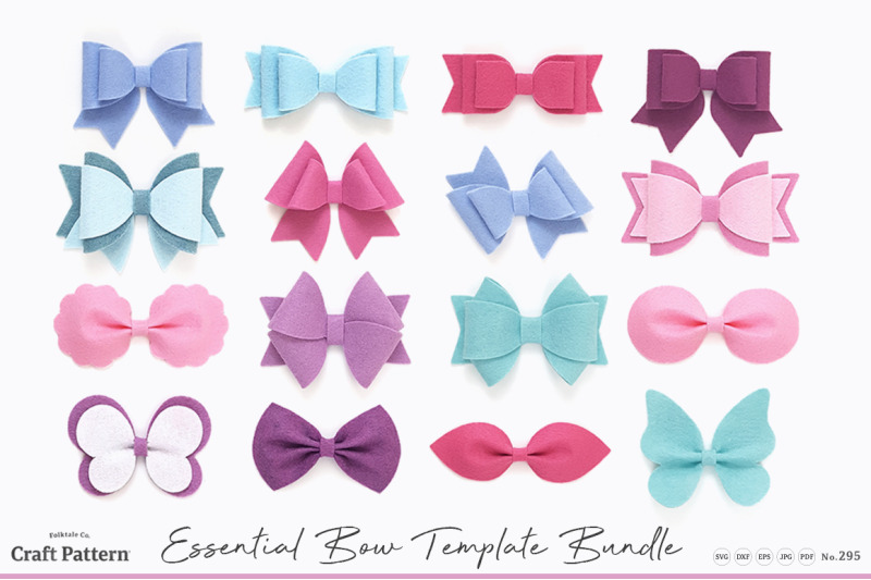 Download Essential Bow Template Bundle - SVG, DXF, EPS, JPEG, PDF ...