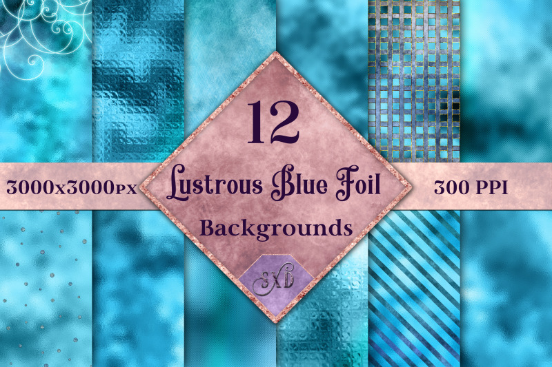 lustrous-blue-foil-backgrounds-12-image-textures-set