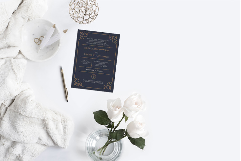 framed-wedding-invitation