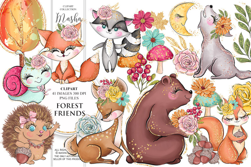 forest-friends-clipart