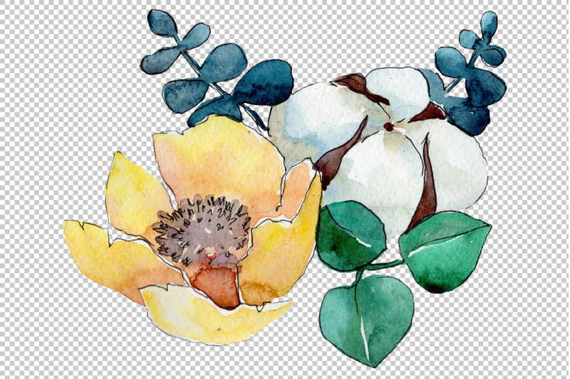 bouquet-summer-nights-watercolor-png