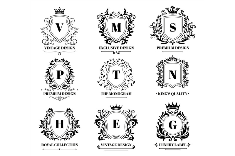 royal-shields-badges-vintage-ornament-luxury-logo-frame-retro-orname