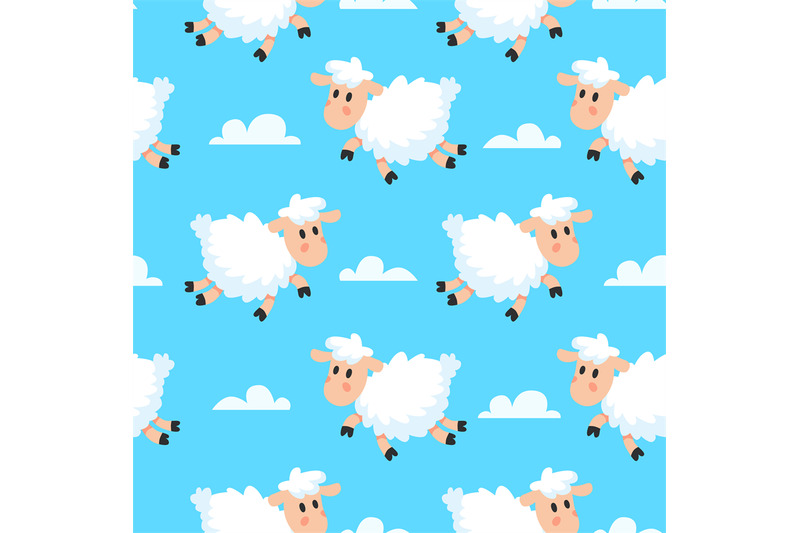 happy-sleeping-sheeps-fabric-background-dreamy-woolly-lamb-or-sheep-c