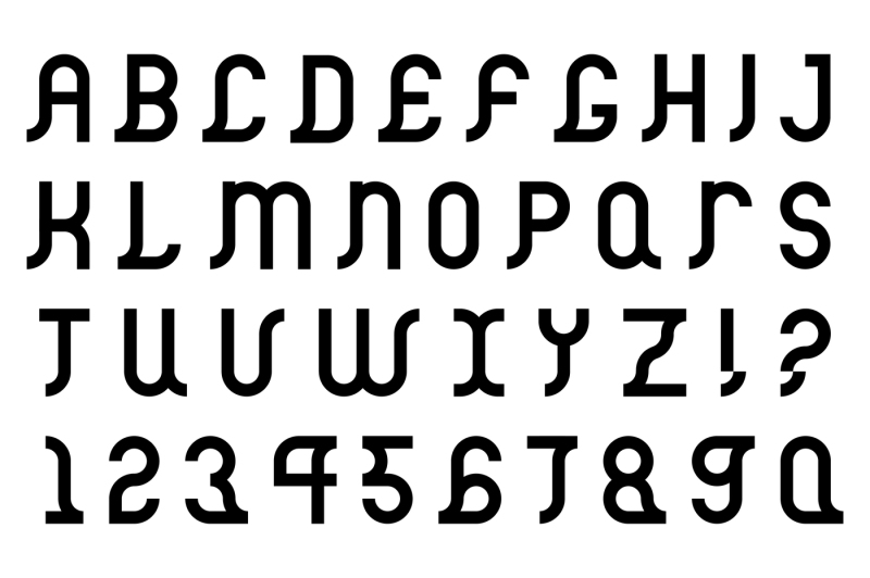 vector-alphabet-set-b-and-w-font