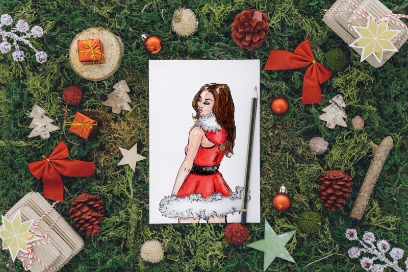 christmas-santa-dress-girl-clipart