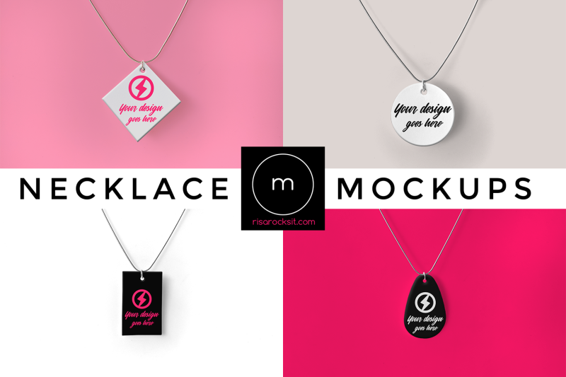 Free Necklace Set | Mock Up (PSD Mockups)