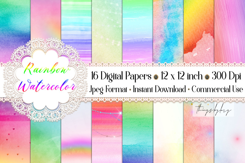 16-colorful-fairy-tale-rainbow-watercolor-digital-papers