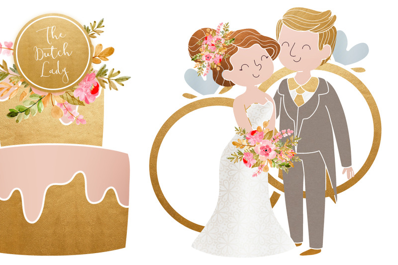 wedding-day-amp-marriage-clipart-set