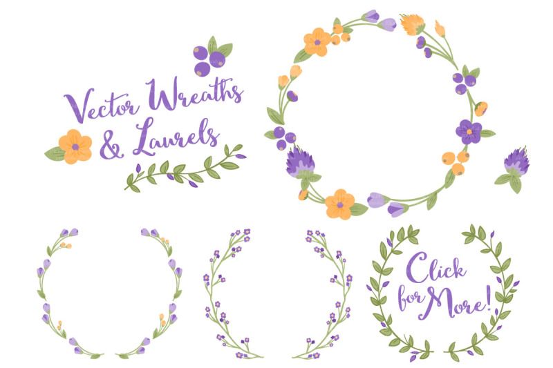 purple-and-yellow-floral-wreath-and-laurels