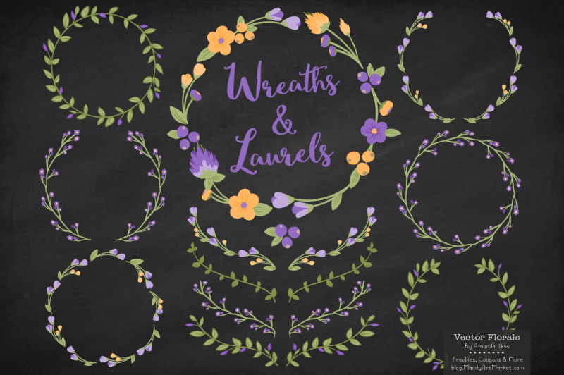 purple-and-yellow-floral-wreath-and-laurels