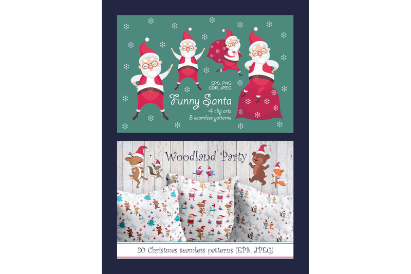 christmas-bundle-vector-cliparts-and-seamless-patterns