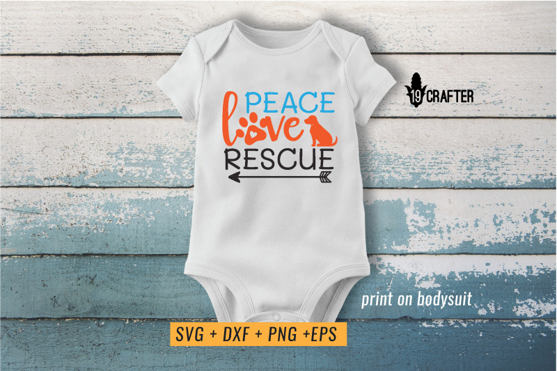 Download peace love rescue animal svg cut file By greatype19 | TheHungryJPEG.com