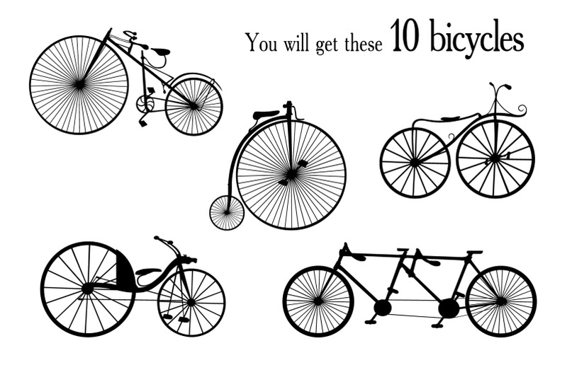 bicycle-vector-set-old