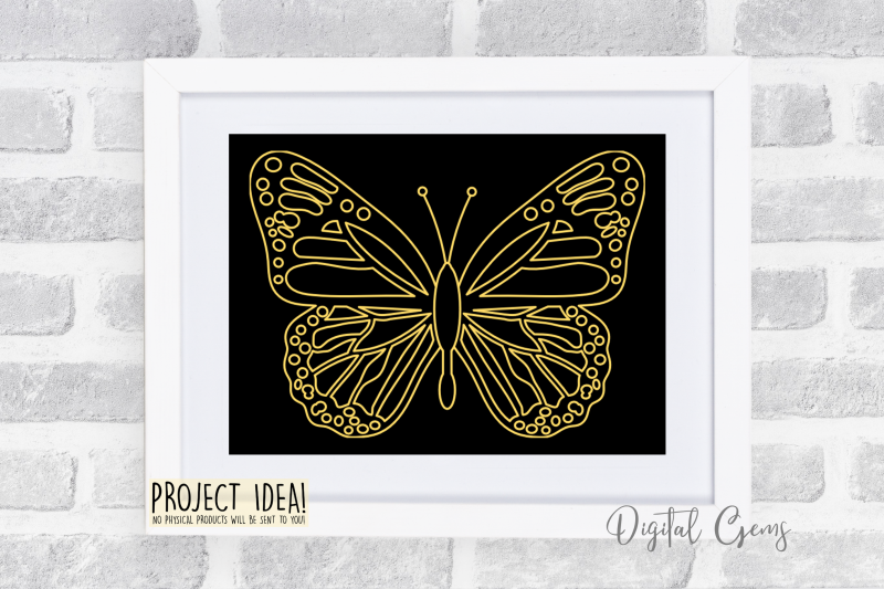 butterfly-foil-quill-drawing-design