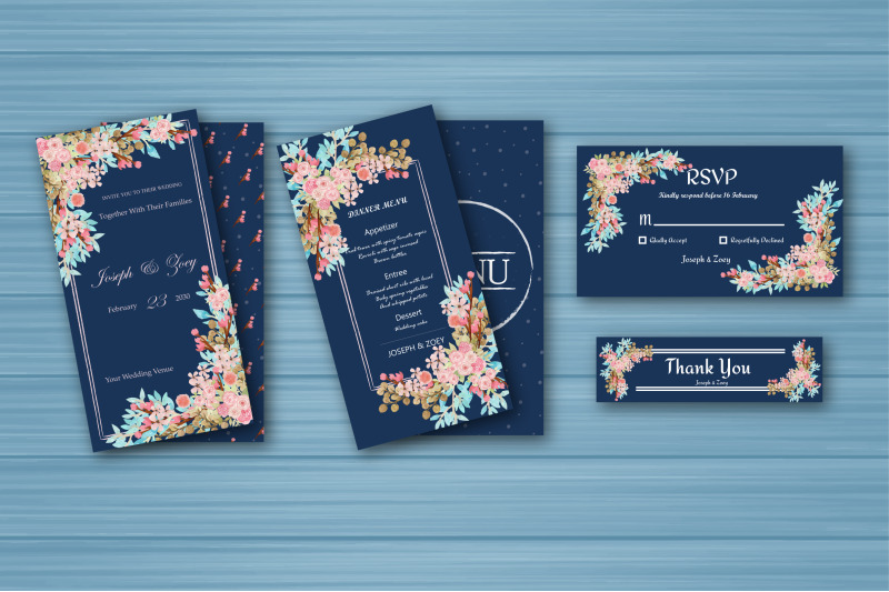 watercolor-floral-wedding-invitation-set