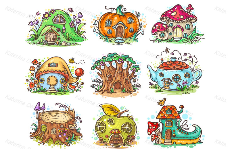 cute-cartoon-elven-houses