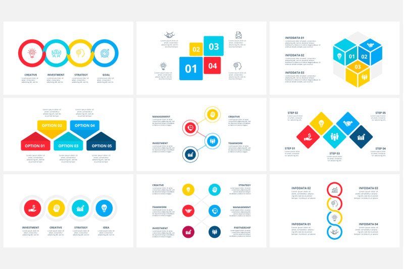 Abstract animated infographics By Abert | TheHungryJPEG