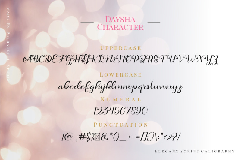 daysha-wedding-font