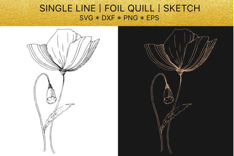 foil-quill-svg-golden-crystals-single-line-design