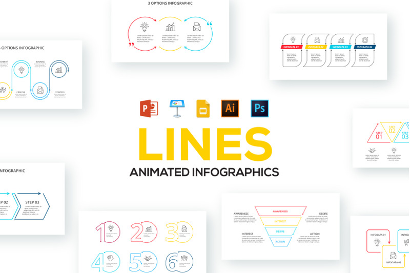 line-animated-infographics