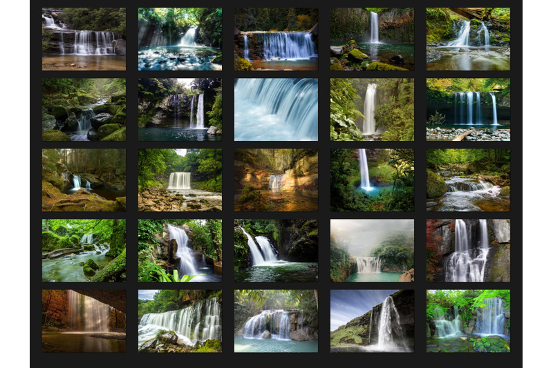200-high-quality-waterfall-water-digital-photoshop-overlays