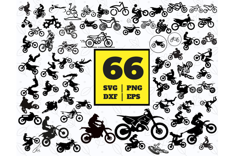 66 DIRT BIKE SVG - dirt bike clipart - motorcycle vector - motorcycle