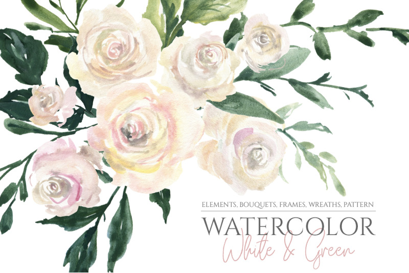 watercolor-white-roses-flowers-bouquets-frames