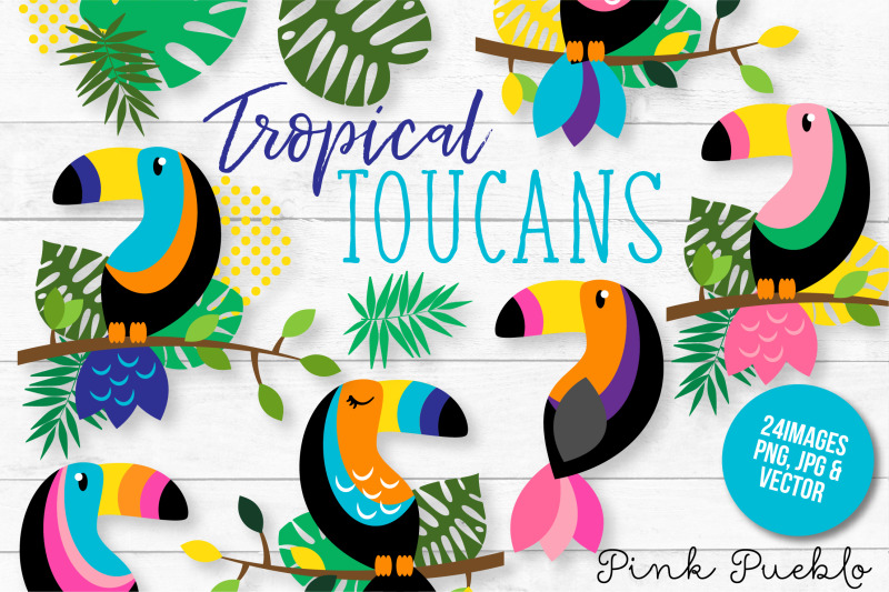 tropical-toucan-clipart-and-vectors
