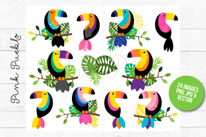 tropical-toucan-clipart-and-vectors