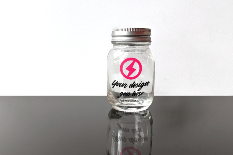 Free Glass Canning Jar | Mock Up (PSD Mockups)