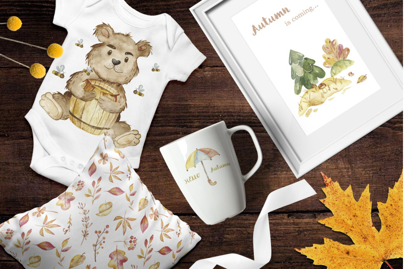 autumn-cute-animals-kids-watercolor-illustrations