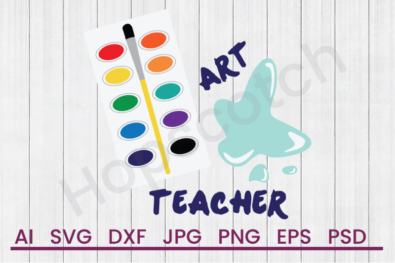 Art Teacher - SVG File, DXF File PNG Include - Cricut Cut File Witch