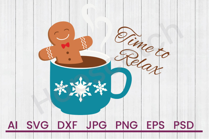 time-to-relax-svg-file-dxf-file