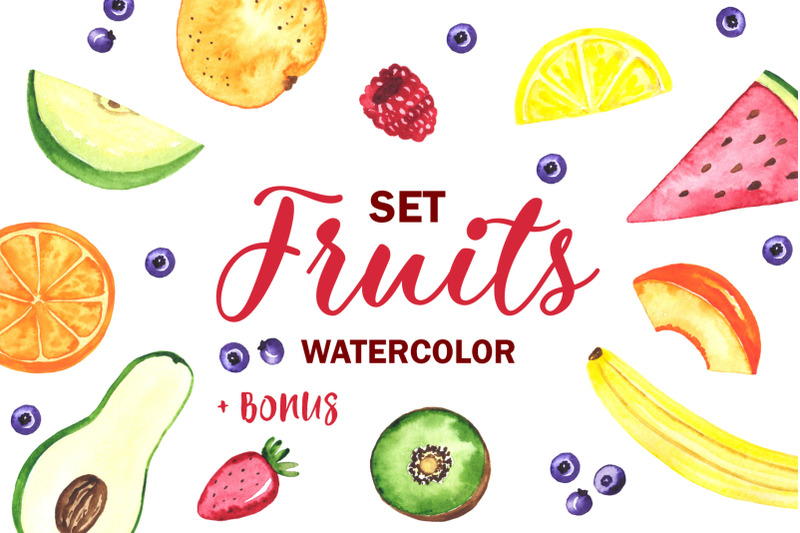 fruits-watercolor-set-clipart