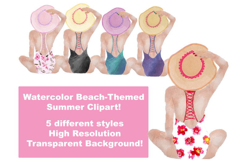 summer-watercolor-fashion-clipart-summer-clipart-watercolor-fashion