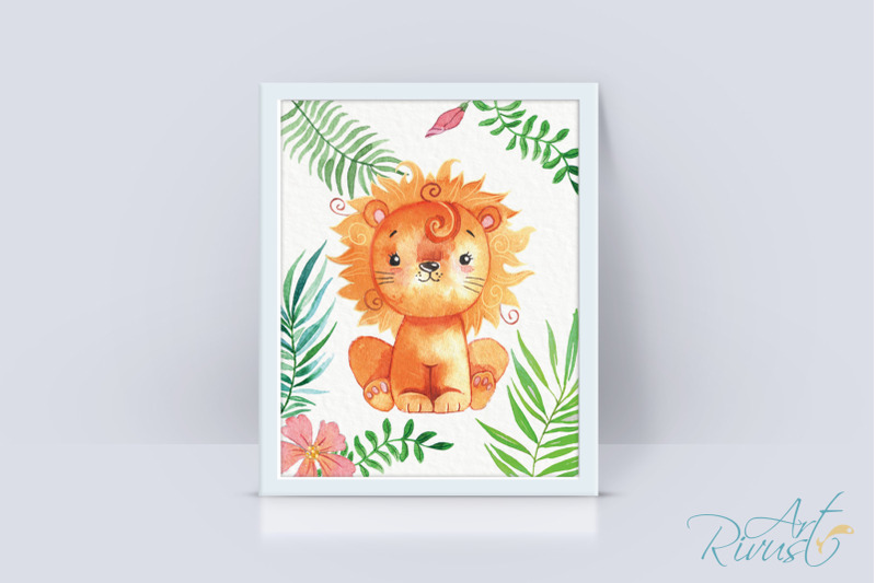 printable-nursery-art-safari-animals-cute-african-wild-animal-wall