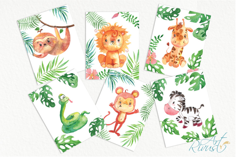 printable-nursery-art-safari-animals-cute-african-wild-animal-wall