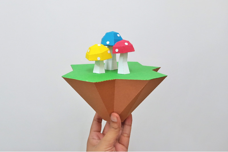 diy-mushroom-island-3d-papercraft