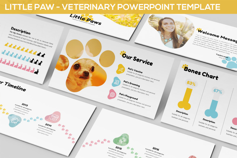 little-paw-veterinary-powerpoint-template